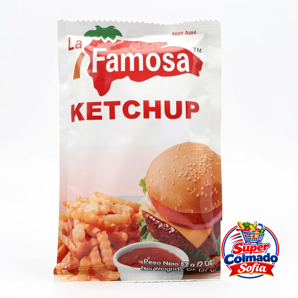 Ketchup de sobre La Famosa