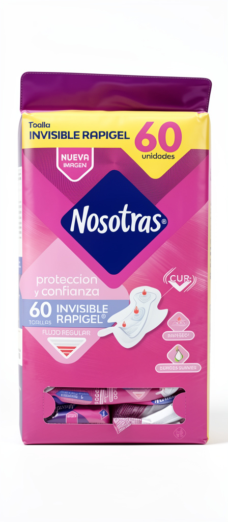 Nosotras Invisible Rapigel 60 toallas
