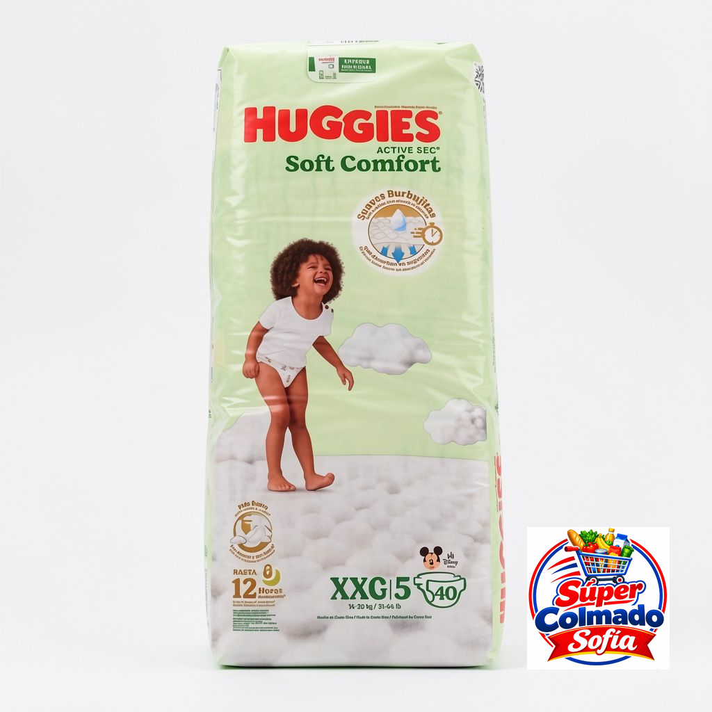 Pañales Huggies #5 (40)unidades