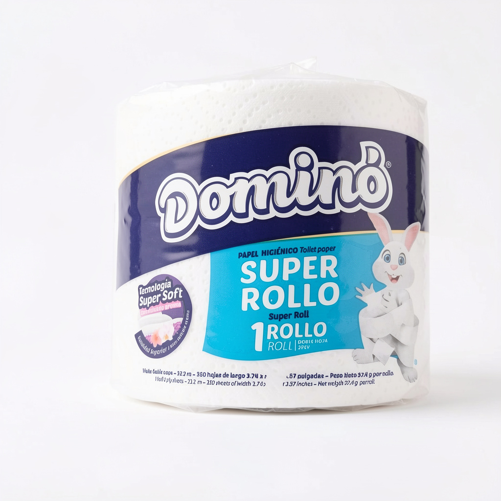 Domino Super Rollo papel de baño