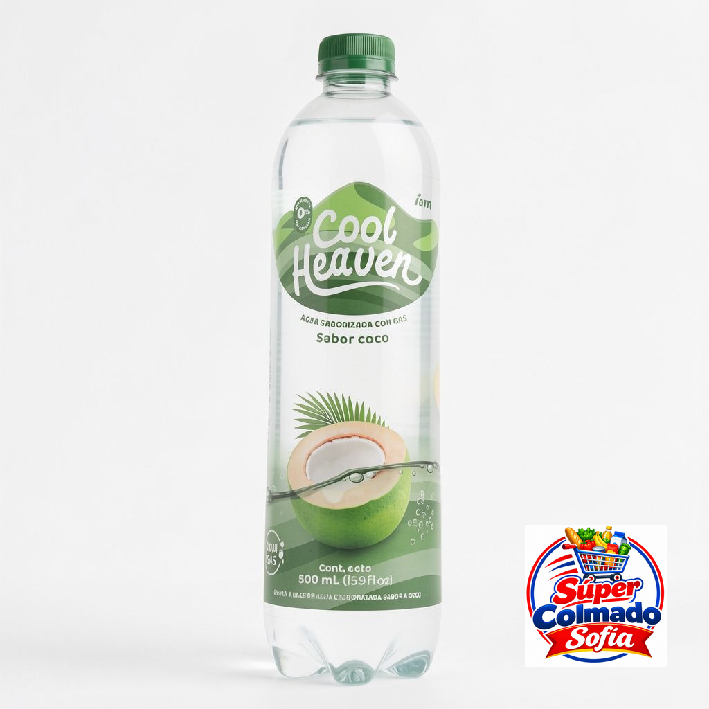 Agua con gas  coco 500ml