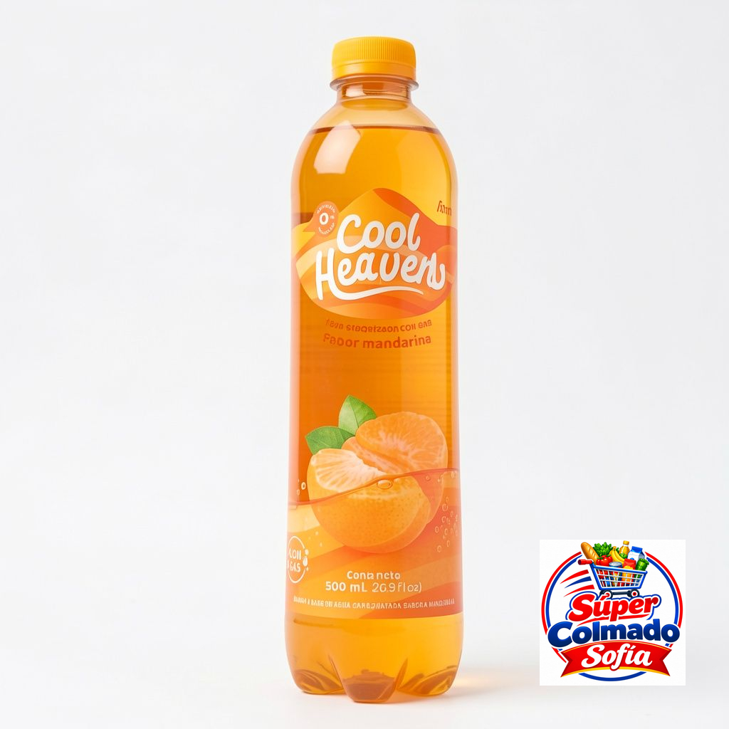 Agua con gas mandarina 500ml