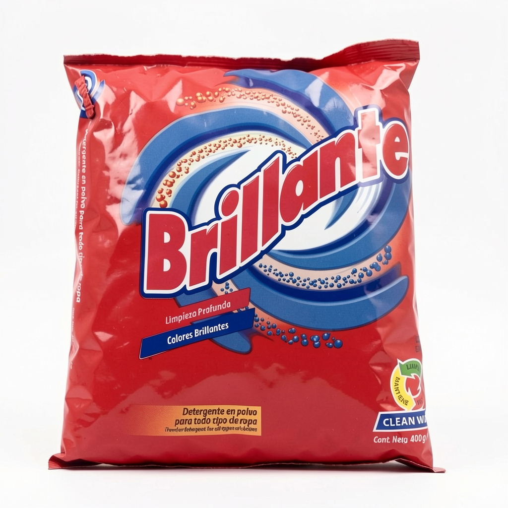 Detergente Brillante rojo 400g
