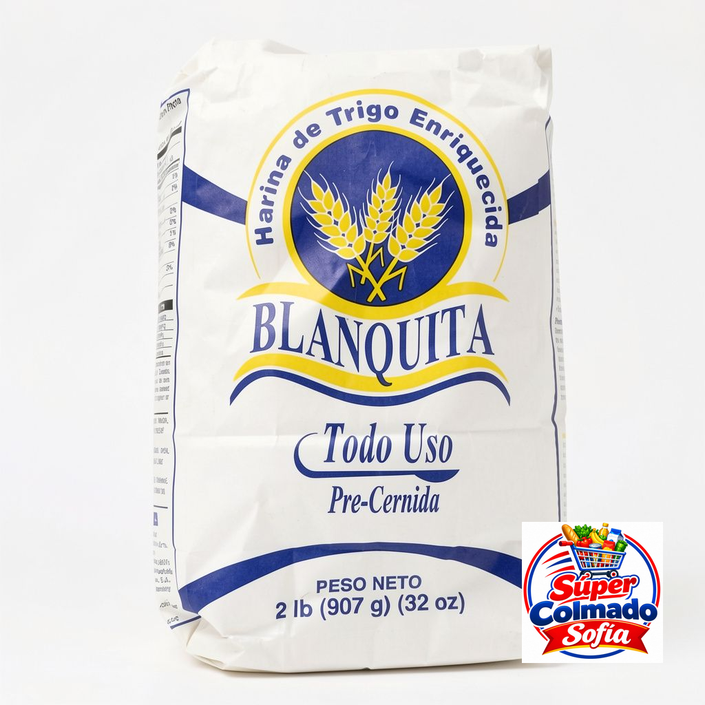 Harina Blanquita  de trigo 2 lb