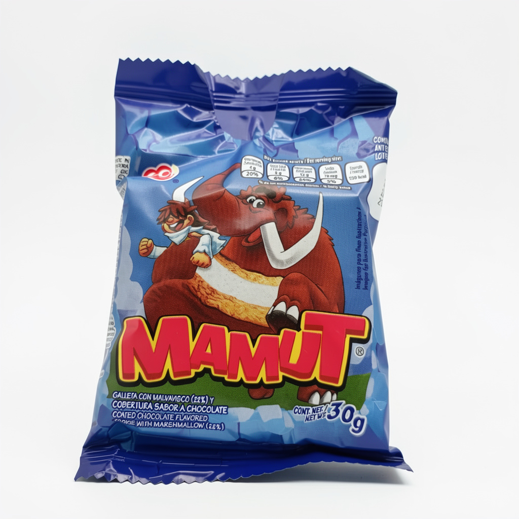 Mamut galleta chocolate azul 30g