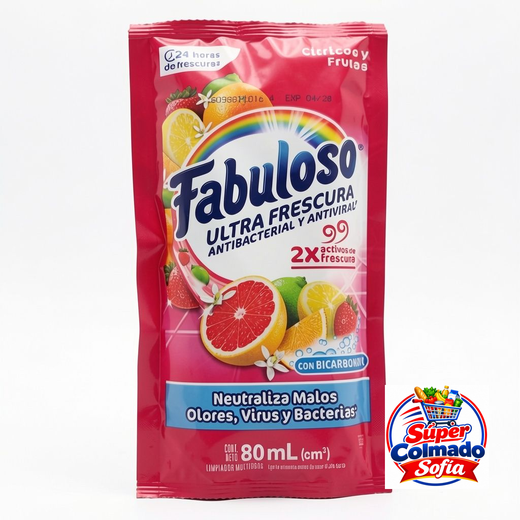 Fabuloso Cítricos y frutas80ml