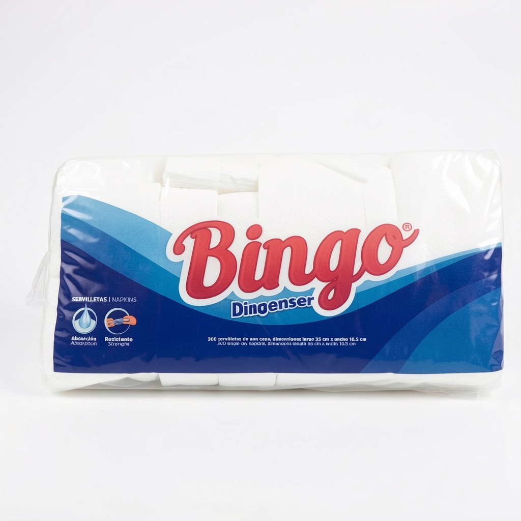 Bingo servilletas blancas