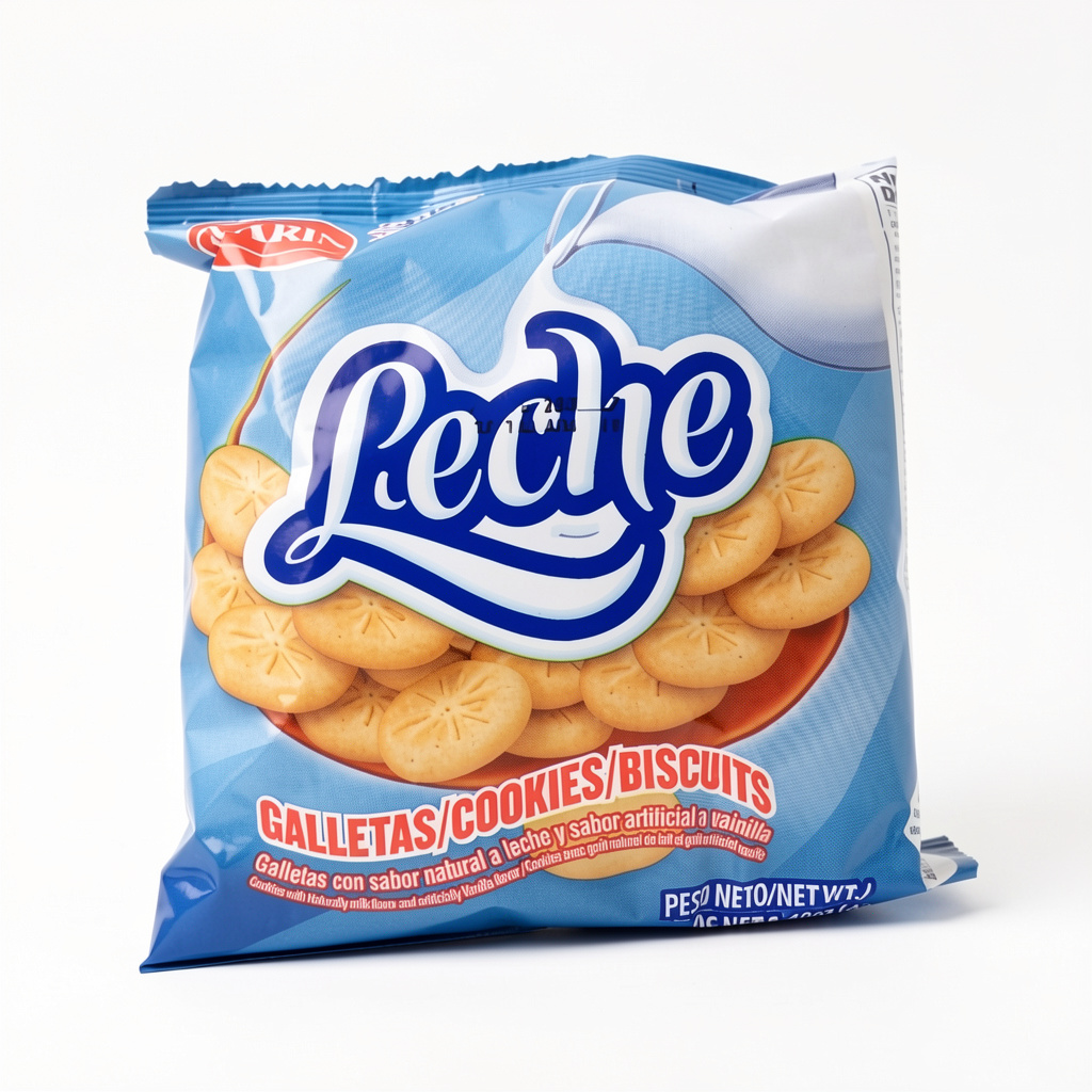 Galletas Leche habichuelas con dulce