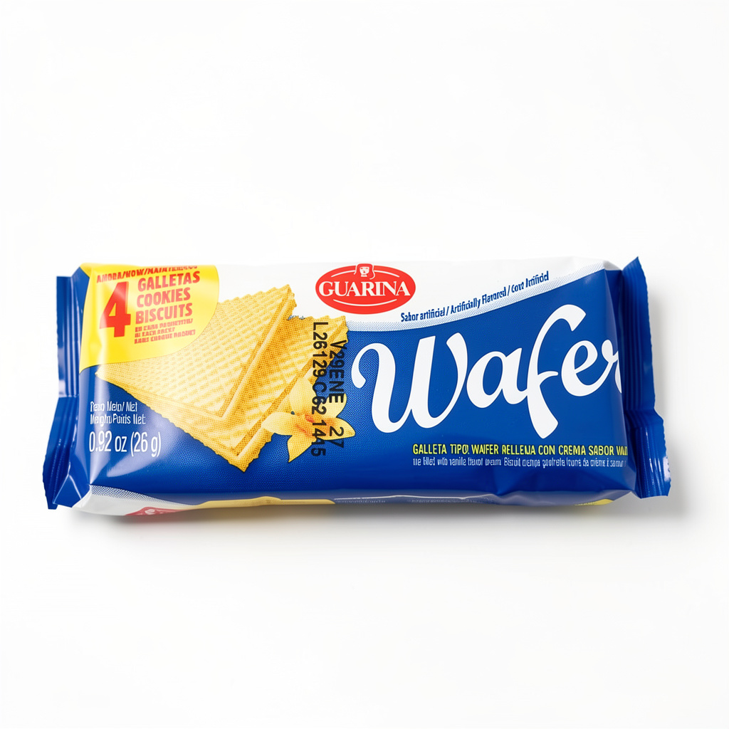 Galletas Wafer vainilla