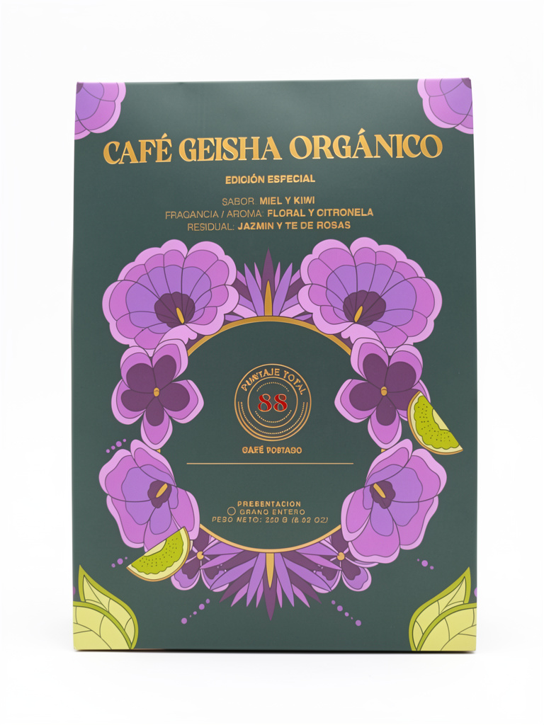 CAFÉ GEISHA ORGÁNICO X250 GM GRANO