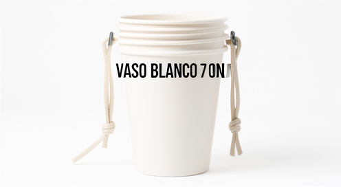 VASO BLANCO 7 ONZ