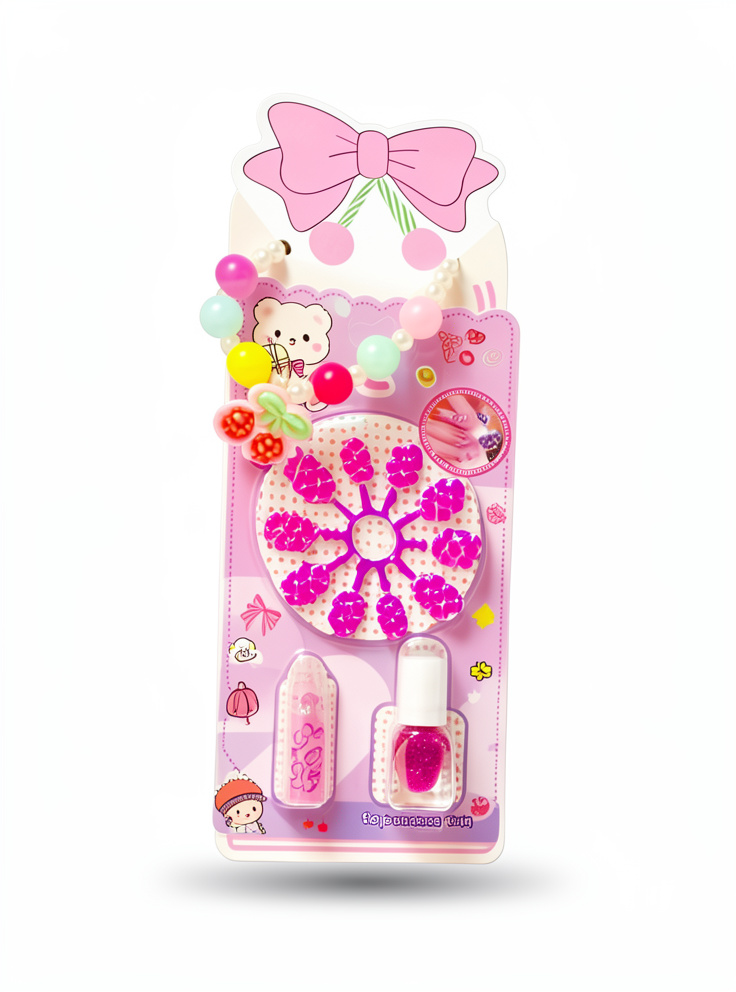 Set collar, uñas, esmalte para niñas