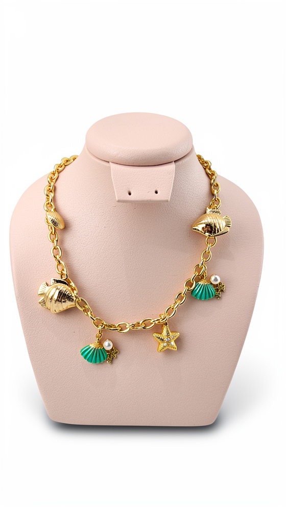 Cadenas conchas, estrellas