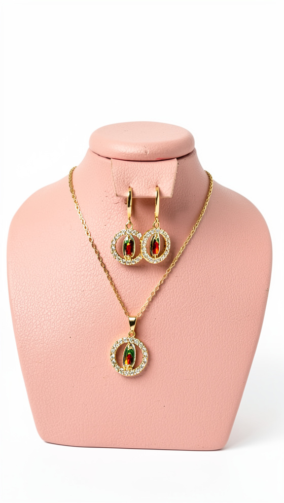 Set de cadena y topos/argollas virgen