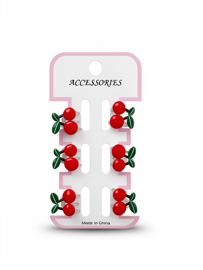 Ganchos x6 cereza