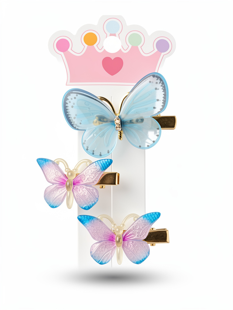 Pinzas x3 mariposa