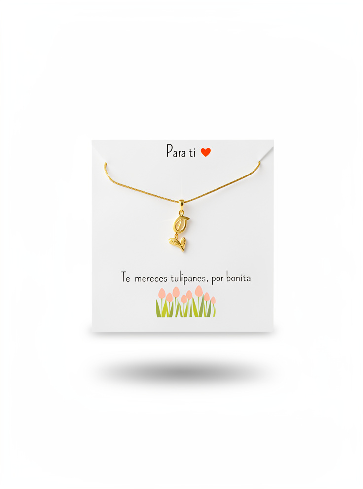 Cadena tulipán tarjeta