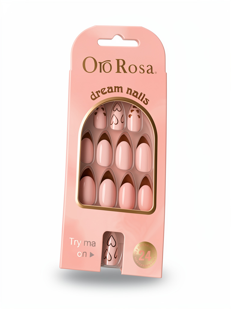 Uñas oro rosa