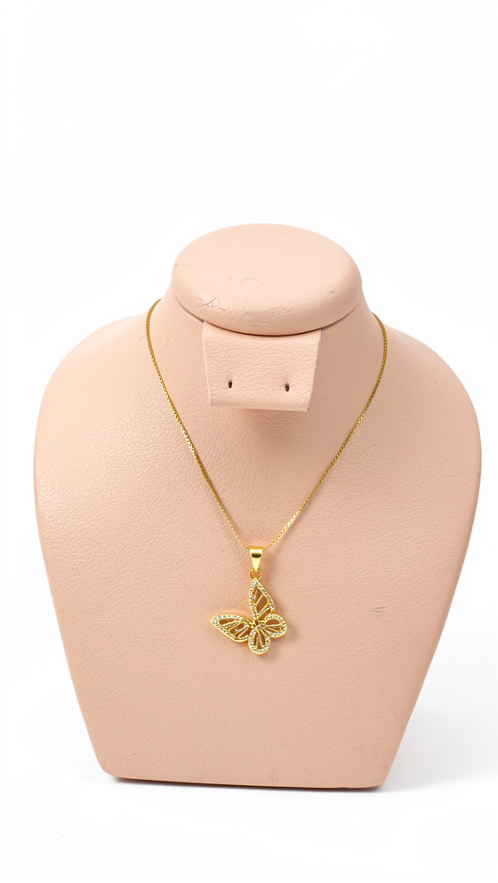 Cadena mariposa grande con circones