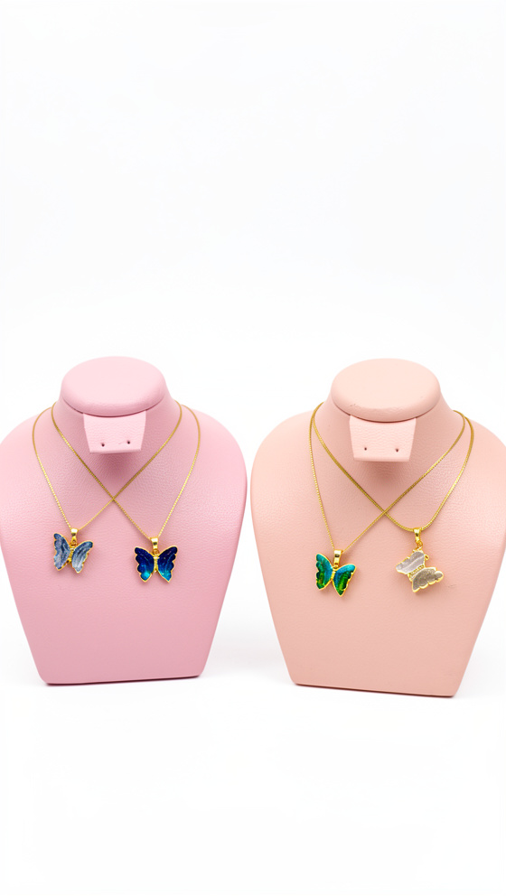 Cadena mariposa colores