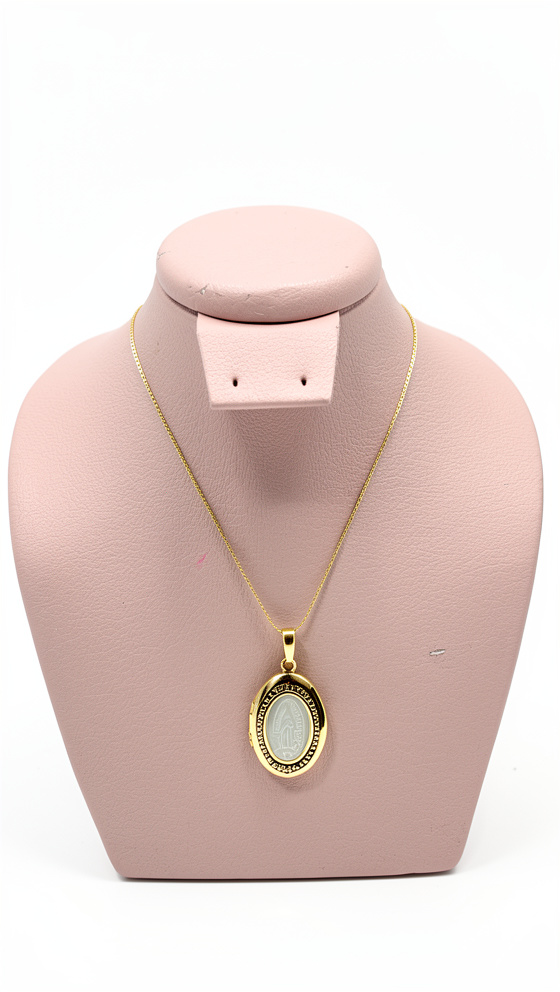 Cadena virgen relicario