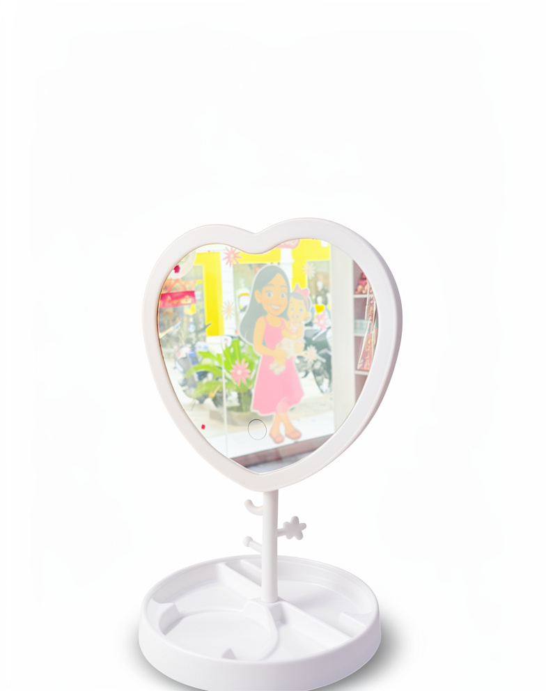 Espejo led corazón