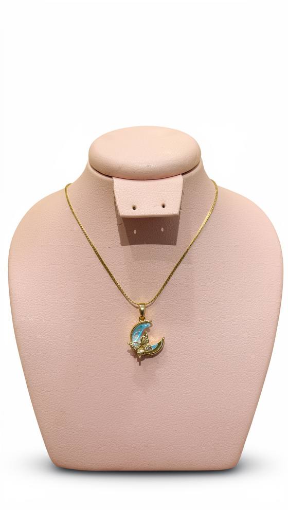 Cadena luna y mariposa