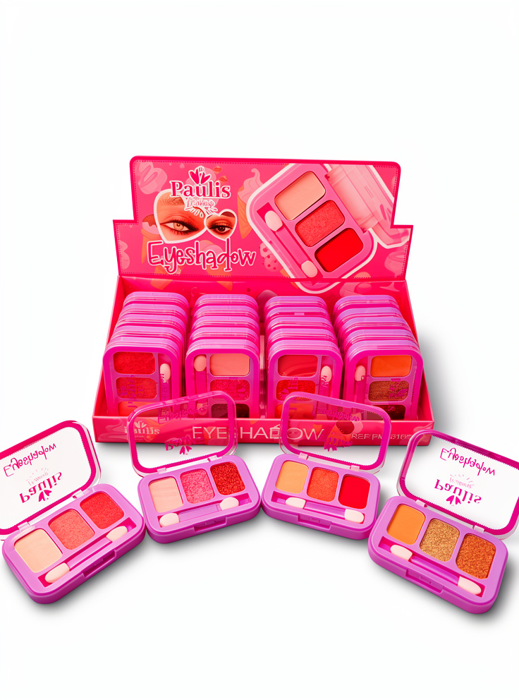 Paleta de sombras x3 paulis