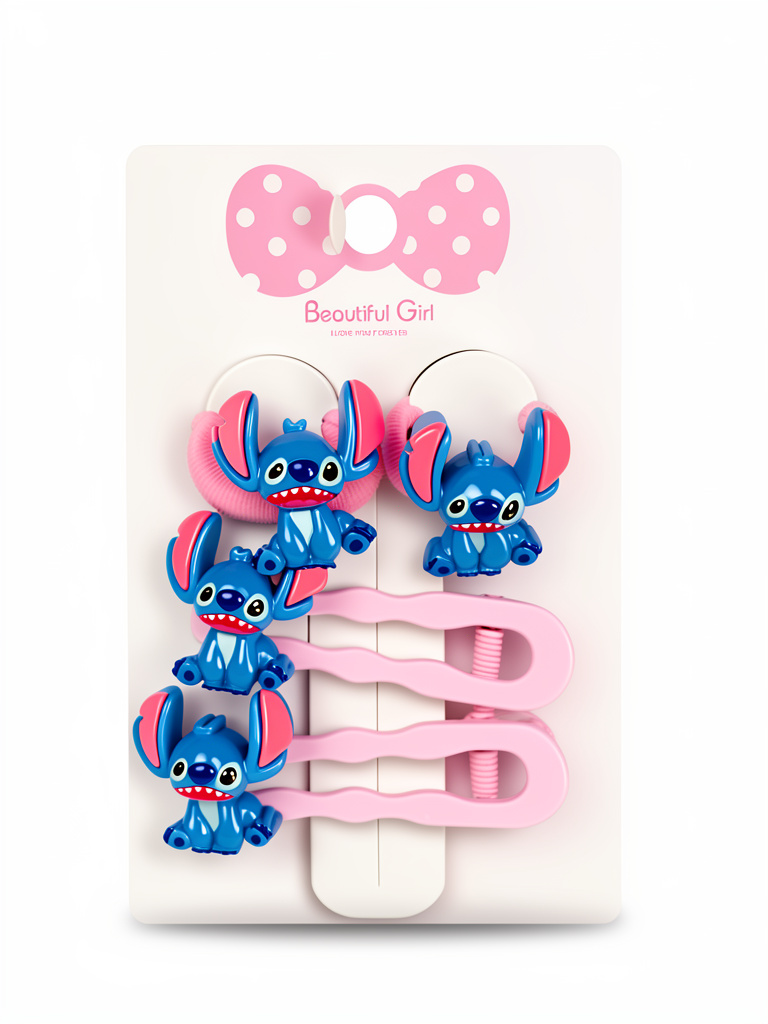Set de pinzas y moñas stich