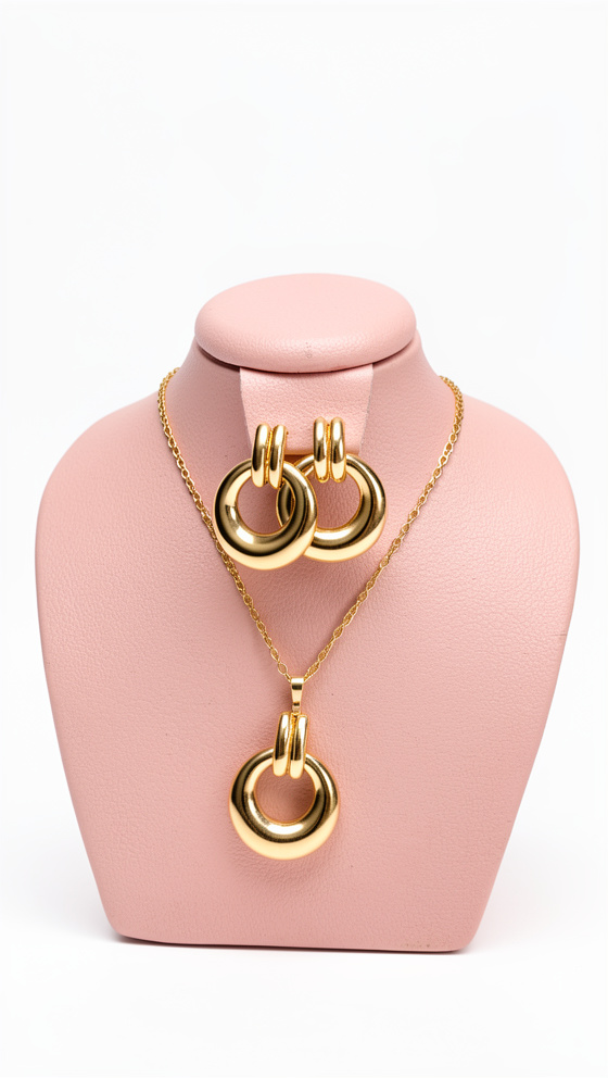 Set de cadena y topos aro