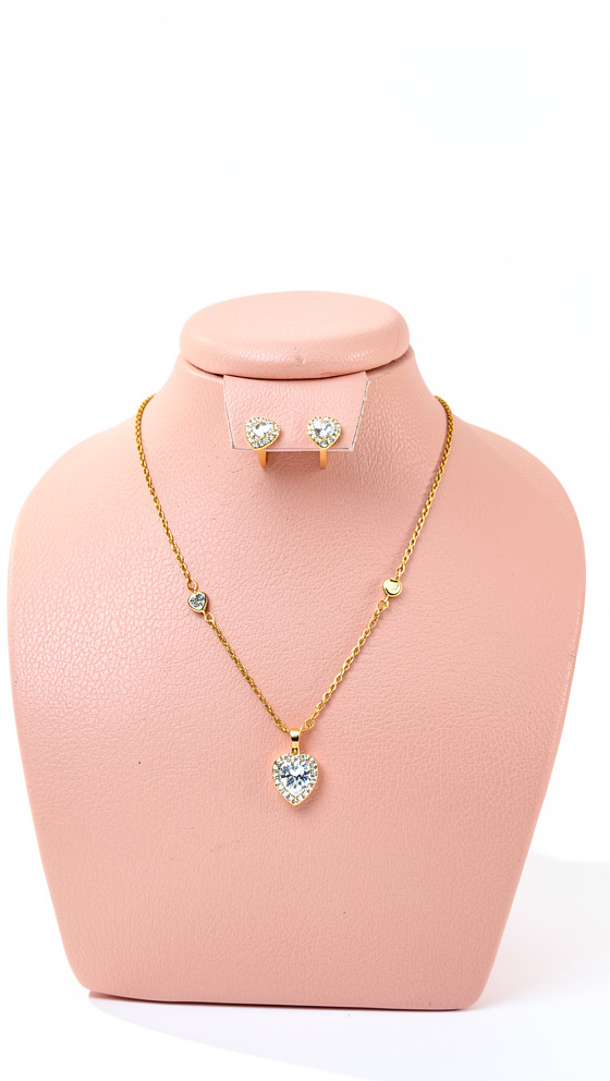 Set de cadena y topos corazones
