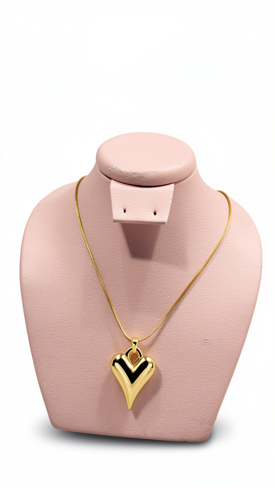 Cadena corazón chunky