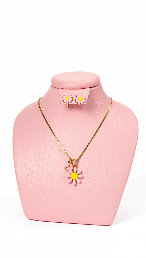 Set de cadena y topos margarita colores
