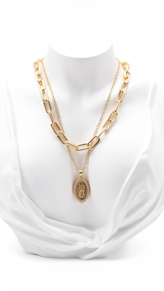 Cadena elegante virgen