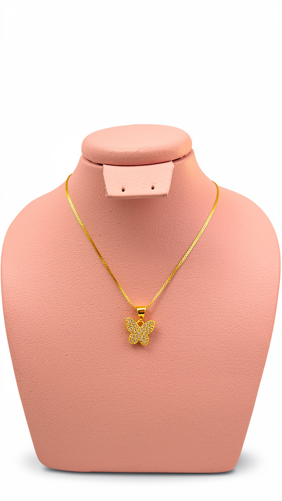 Cadena mariposa con circones