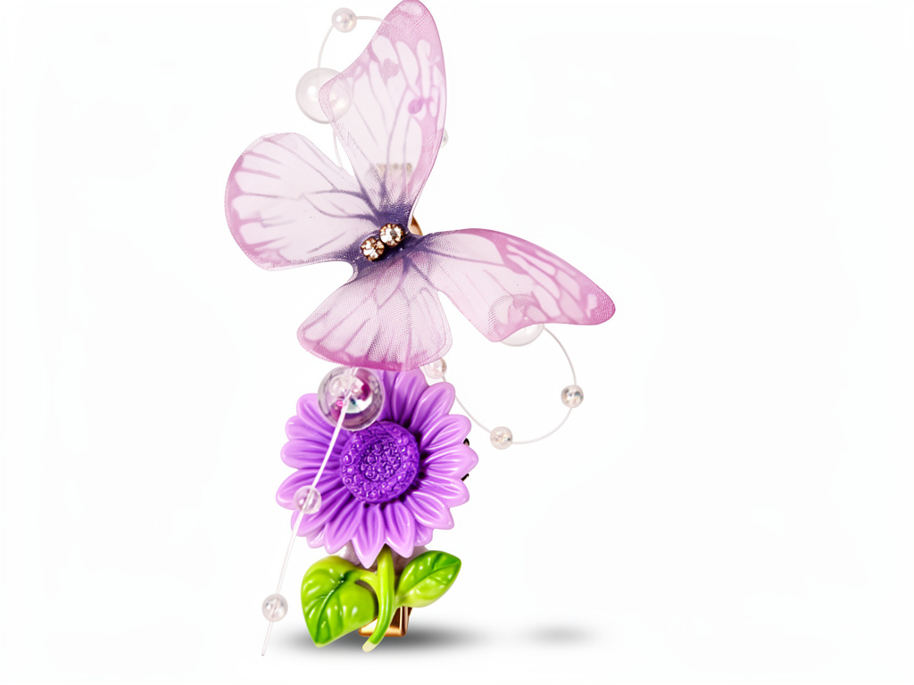 Pinza flor y mariposa