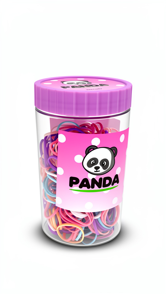 Tarrito de ligas panda mediano
