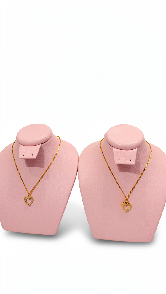 Cadena corazón silueta