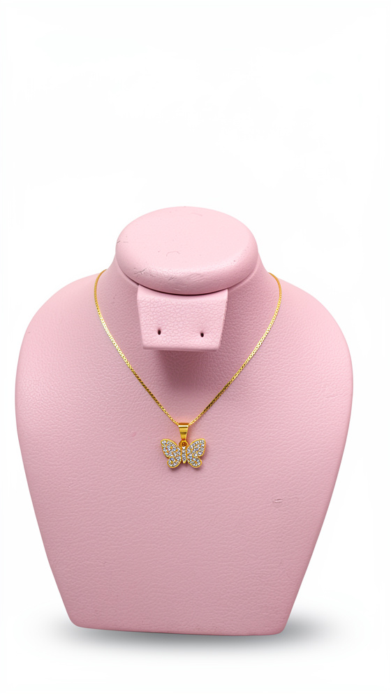 Cadena mariposa peque con circones