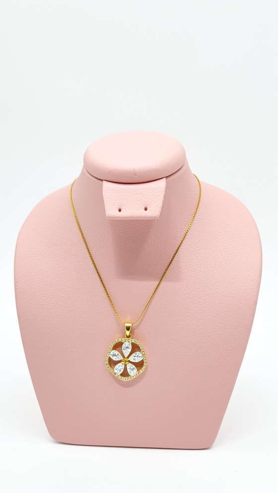 Cadena flor brillante
