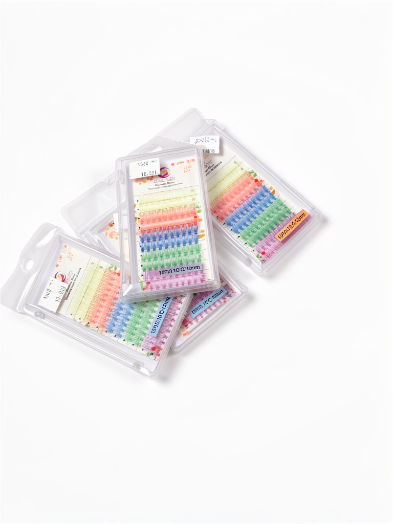 Extensiones pestañas multicolor
