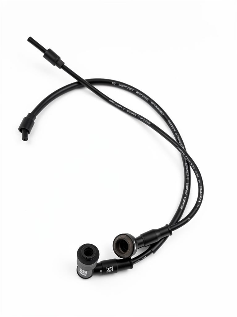 Cable de bujía negro