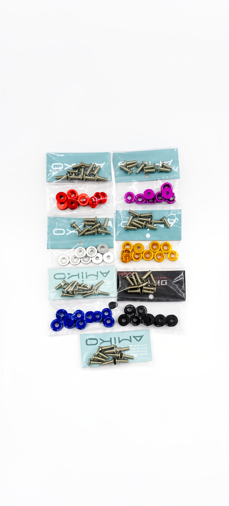 Arandelas anodizadas de color