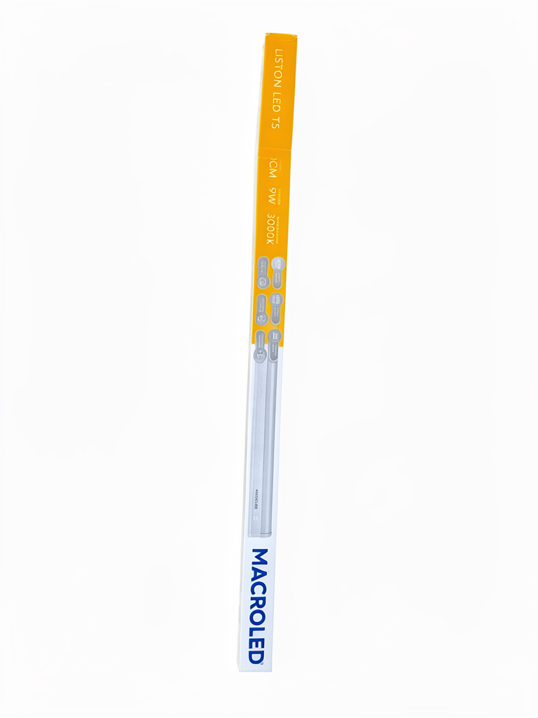 Listón led 60cm 9w luz cálida con interruptor de encendido