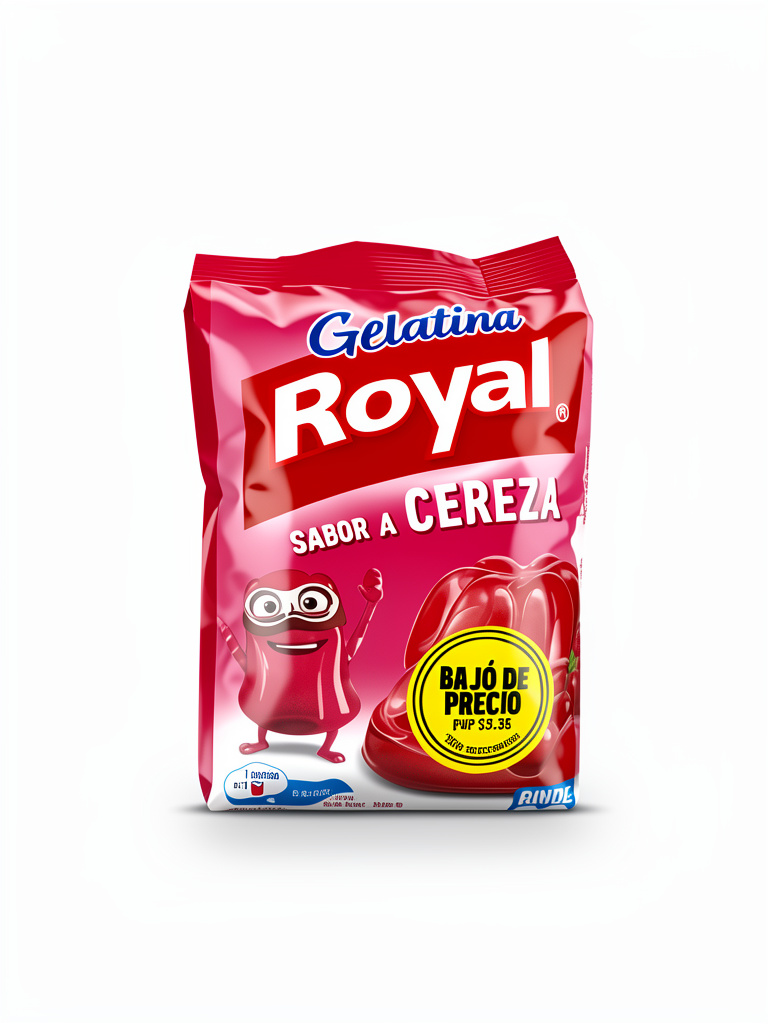 Gelatina Royal cereza 385Gr