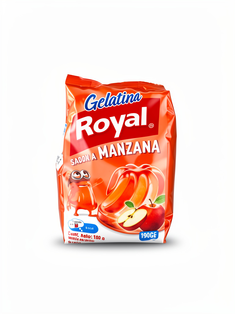Gelatina royal Manzana  190Gr