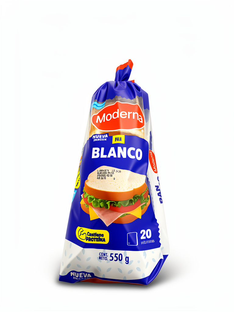 Moderna pan blanco