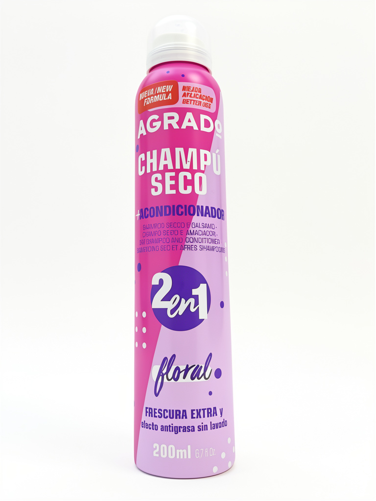 Shampoo seco rosada