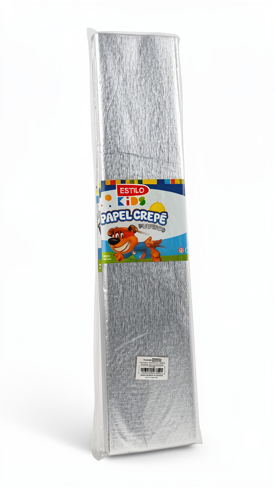 PAPEL CREPE PLATEADO