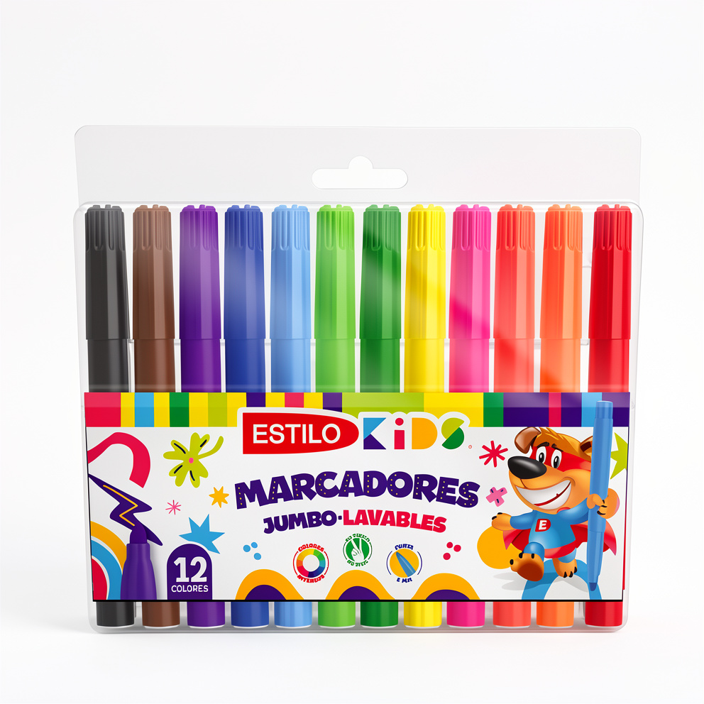MARCADOR ESTILO JUMBO X12